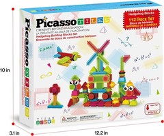 Picasso Tiles 112 Piece Hedgehog Blocks STEM Building Tiles Set 112 Pc. NEW Box