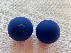 Lovevery The Thinker Play Kit Opposite Balls Heavy & Light Matte Blue Weighted