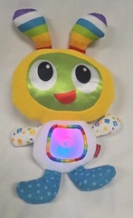 Fisher Price Groove & Glow Bright Beats BeatBo Plush Stuffed Toy Mini Bot Works