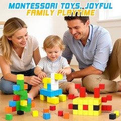 48PCS Magnetic Blocks for Toddlers Outdoor Toys Easter Gifts, Large Magnetic …