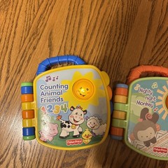 Fisher Price Counting Animals & Night Night Monkey Musical Books Sound & Lights