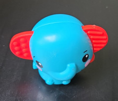 Fisher-Price Stacking Elephant Activity Toy Replacement Part Blue Elephant Top