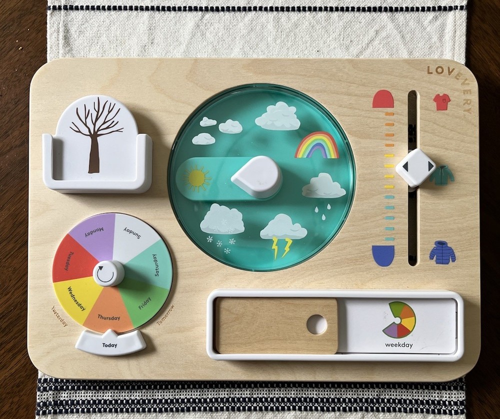 Lovevery Plan Ahead Weather Board Montessori Observer Play Kit Learn **READ*