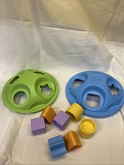 Green Toys Blue & Green Shape Sorter – Complete W/ 2 Of Each Shape & Color