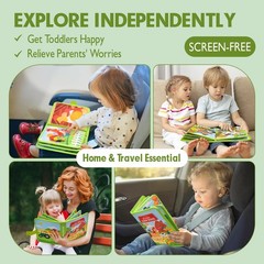 Busy Book for Toddlers, Interactive Busy Book – Educational Quiet Learning To…