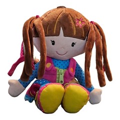 Dressy Friends Belle Educational Soft Body Doll June Garden 15″ Zipper Button