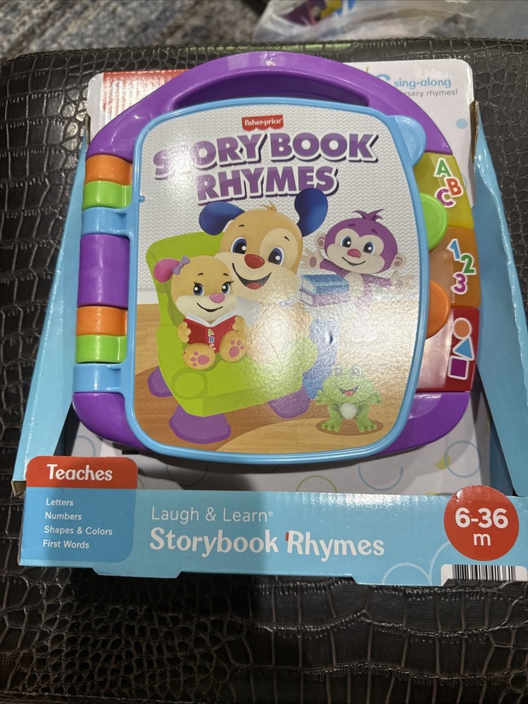 Fisher-Price Laugh & Learn Storybook Rhymes with Lights and Sounds CDH24 NEW