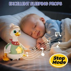 Baby Toys 6-12 Months Musical Dancing Duck Toy Set with Mama and Babys Tummy…