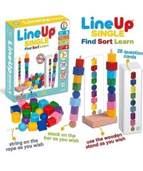 Montessori Wooden Pattern Matching Toy Toddler Puzzle Stacking Sort Learning 3+