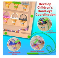 Color & Counting Montessori Toys-Wood magnet toy