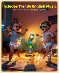 Valentine Gifts for Kids Baby Toys 0-6 3-6 6-12 12-18 Months Dancing Talking Cac