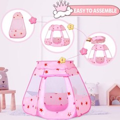 Ball Pit Kids Play Tent Toddler Girl Toys Indoor/Outdoor Playhouse Gift Portable