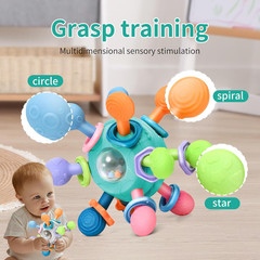 Baby Montessori Teething Toys for 0-6 6-12 Months BPA Free Sensory Toys for Babi