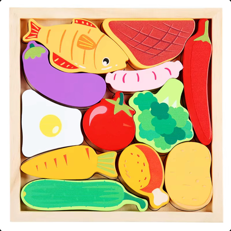 Baby toys montessori Educational Toy For Kids Learning Wooden Creative Puzzle