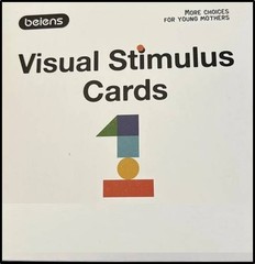 Beiens Baby Visual Stimulus Cards – 20 multi-colored patterns + abstract visuals