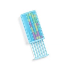 Portable Tabletop Stacking Toy with Color Pieces and Tray Base