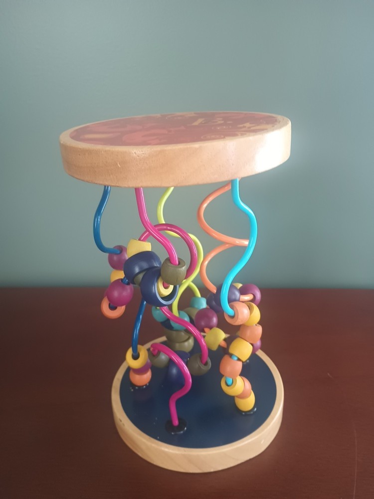 B. Toys Wood Bead Loopy Loo A-Maze Educational Wire Toy Colorful Beads