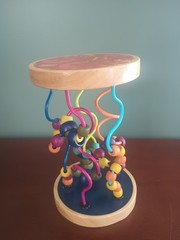 B. Toys Wood Bead Loopy Loo A-Maze Educational Wire Toy Colorful Beads