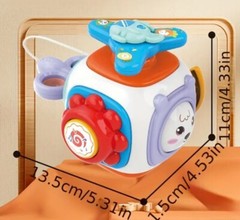 6 in 1 Busy Cube Air Plane Baby Toddler Toys Montessori Sensory Busy Travel Toy