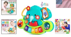 Funny Sounds Elephant Piano Toy – Engaging Musical Experience for 6 to 12