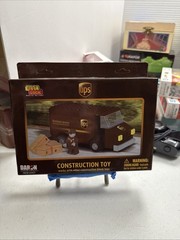 Daron UPS Package Car Construction Toy Over 100 Building Blocks for Kids