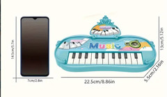Educational Music Battery Operated 22 Key Piano to Cultivate Children’s Talents.