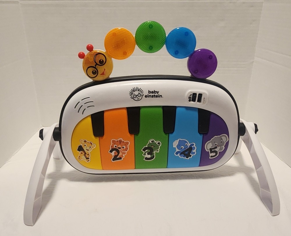 Baby Einstein Kickin Tunes Activity Mat Tummy Time Piano With Legs Stand- WORKS