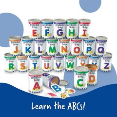 Interactive Alphabet Awareness Toy – 26 Cans, 130 Cards