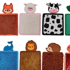 10x Animal Shape Sensory Mat Interactive Learning Toy Portable Polyester Kids