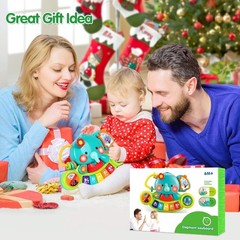 Educational Light-Up Elephant Piano for Infants 6-12 – Perfect Gift Idea