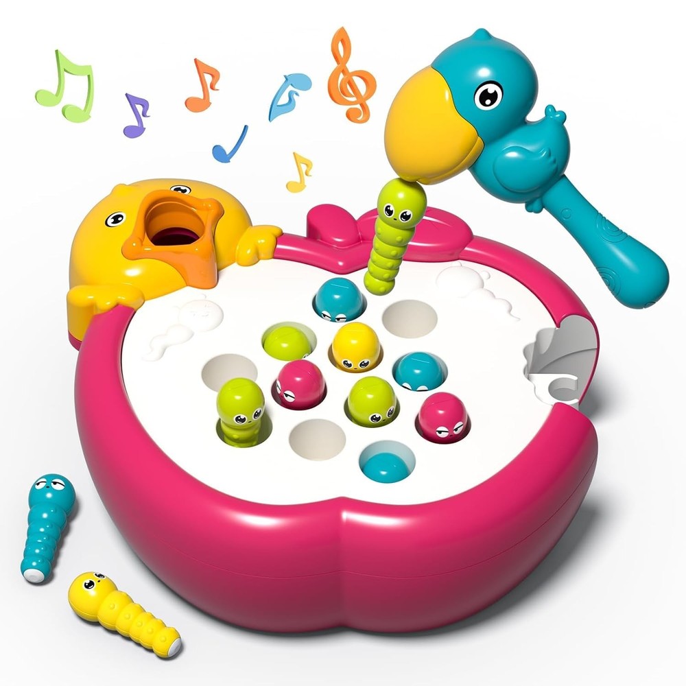 Magnetic Bird Feeding Game Woodpecker Worm Toy Montessori Fine Motor Skills Todd