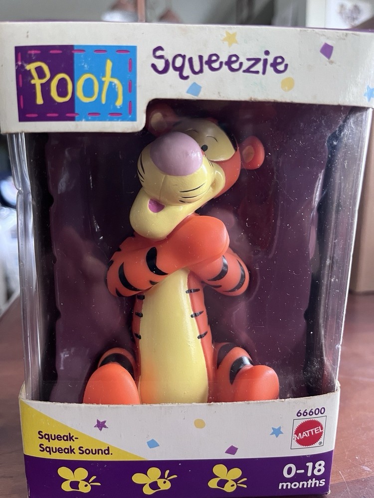 Mattel Squeezies Tigger Squeaky Baby Toy Winnie the Pooh 0-18 Months 66600