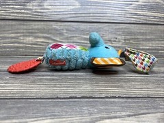 Infantino Plush Elephant Rattle Crinkle Teether Baby Toddler Toy 8″