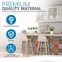Tile Stickers 24 PC Set Authentic Traditional Talavera Tiles Stickersl Bathro…