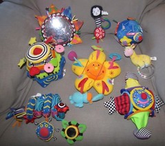 RARE VINTAGE MANHATTAN TOY BABY DEVELOPMENTAL WHOOZIT BALL RATTLE YOU PICK ONE