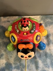 Vtech Crazy Legs Learning Bugs Ladybug Interactive Pull Toy Musical Singing