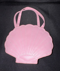 Free Shipping – Pink Seashell Purse Mermaid Shell Handbag Kids Bag