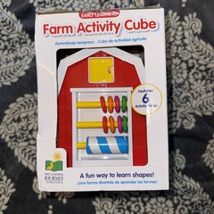Award Winning Farm Activity Cube Shape Sorter Early Learning Toy for Toddlers…