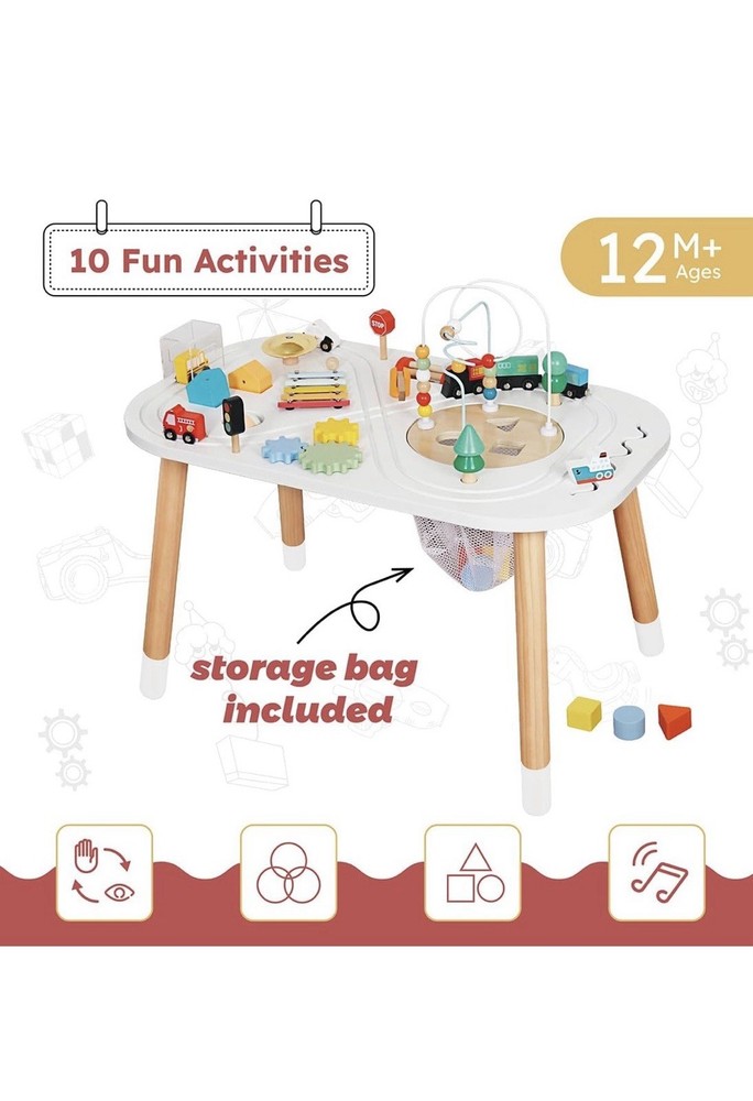 Montessori Wooden Activity Table for Toddlers 12 Months+ – New