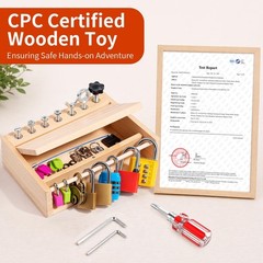 Montessori Toys for 3 4 5 6 Year Old Birthday Gift | Screwdriver Board Set,Lock