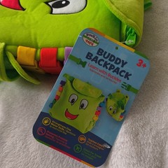 Buddy Activity Backpack- Educational Pre-K Learning Activity Toy- Zipper NWT !!