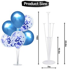 Happy 17th Birthday Party Decorations Set,17th Birthday Blue Swirls Streamers…