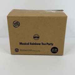 LeapFrog Musical Rainbow Tea Party Teapot Tea Set 50+ Phrases Light & Sounds