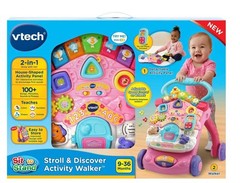 VTech Stroll & Discover Activity Walker – Pink with Accessories, Baby and Toddle