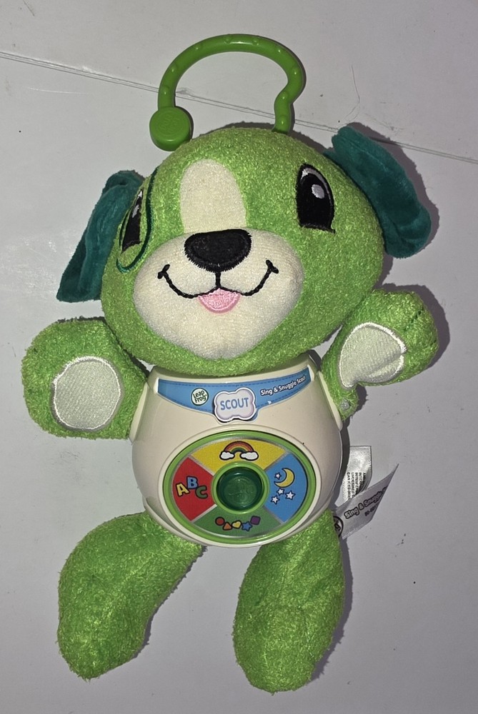 LeapFrog Sing and Snuggle Scout 8″. Tested -Works- 2017 Leap Frog Dog
