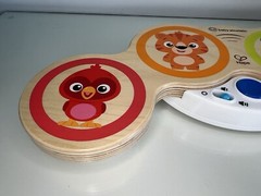 Baby Einstein Magic Touch Drums Wooden Drum Musical Toy, Ages 6 Months and Up