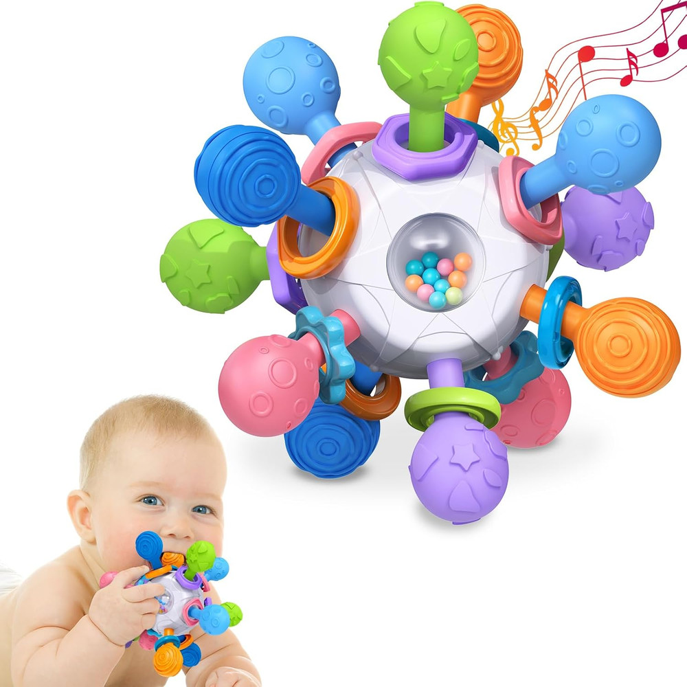 Baby Teething Toys for 0-6 6-12 Months, Newborn Infant Montessori Toys | Tummy T