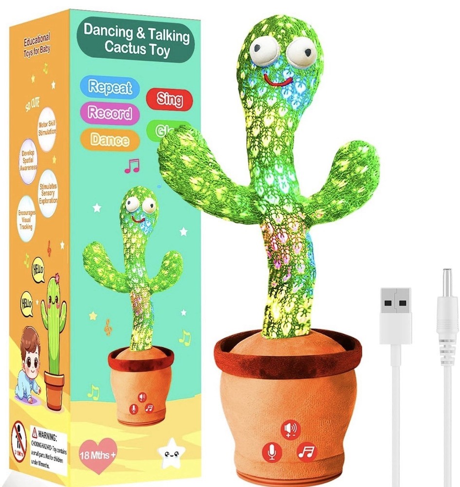 Dancing Talking Cactus Toy for Baby