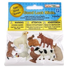 Farm Fun Pack – Mini Figures of Farm Animals – Educational Toy Set for Boys,