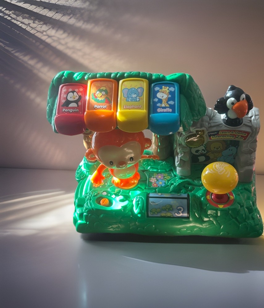 Vtech Learn and Dance Interactive Zoo Monkey Songs & Sound Works Tested